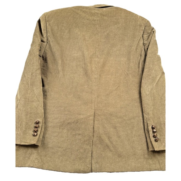 Lauren Ralph Lauren Corduroy Blazer Jacket Men's Size XL Brownish Tan Classic - Picture 12 of 16